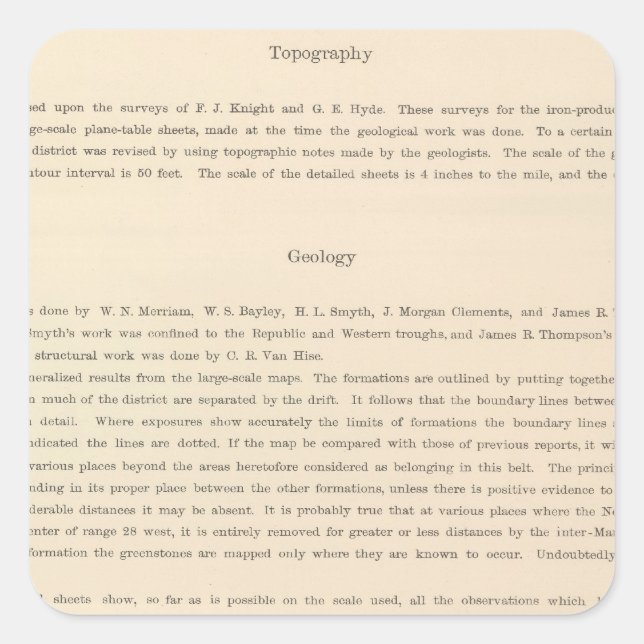 Sticker Carré Atlas de légende (Devant)