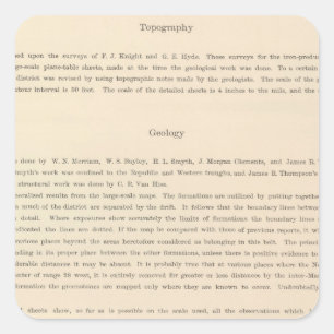 Sticker Carré Atlas de légende