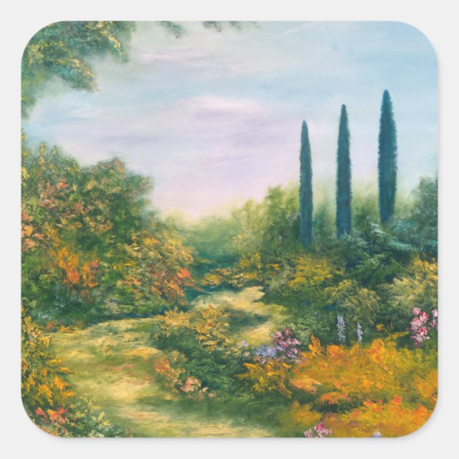 Sticker Carré Atmosphère toscane 1996 (Devant)