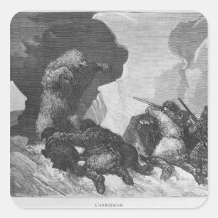 Sticker Carré Attaque