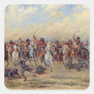 Sticker Carré Attaque 'du Division sauvage