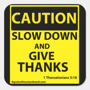 Sticker Carré Attention