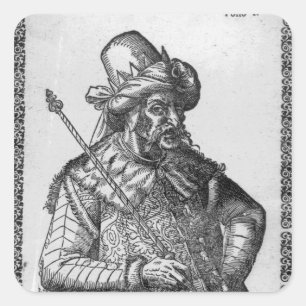 Sticker Carré Attila le Hun