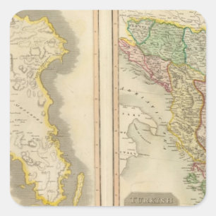 Sticker Carré Attique, Turquie en Europe