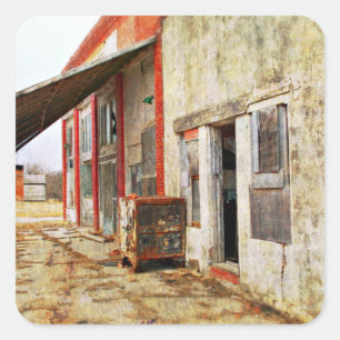 Sticker Carré Attrapez la sécurité et exécutez