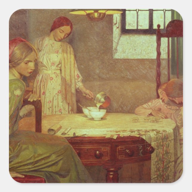 Sticker Carré Au fond de l'hiver (Devant)