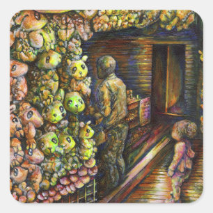 Sticker Carré Au nord du cirque