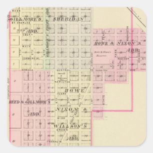 Sticker Carré Auburn, Nebraska