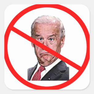 STICKER CARRÉ AUCUN BIDEN