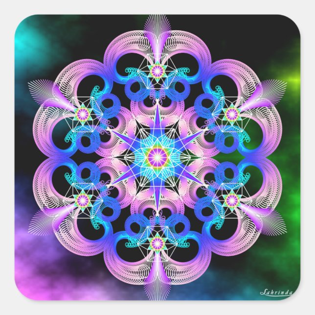 Sticker Carré Augmentation des fréquences (Devant)