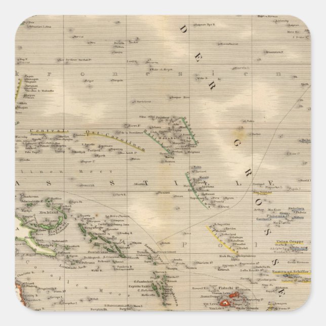 Sticker Carré Australie 4 (Devant)