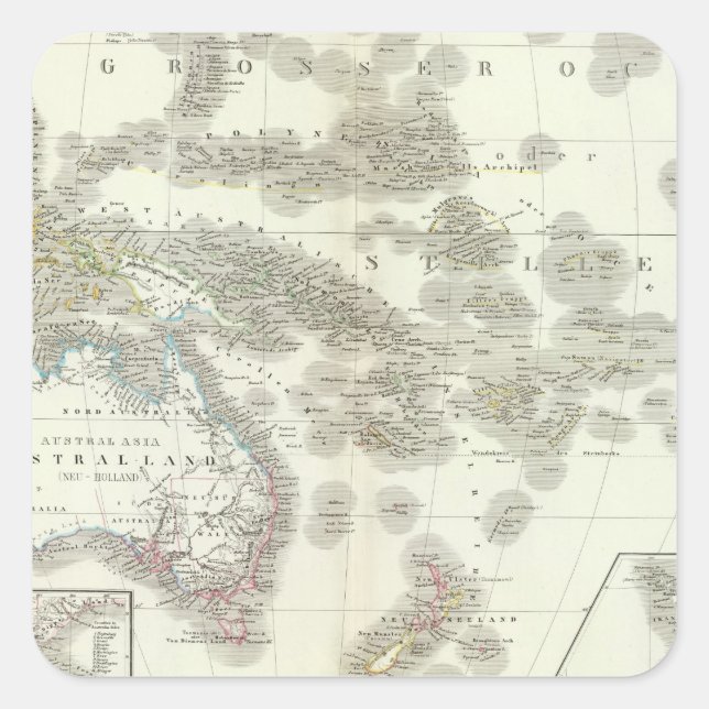 Sticker Carré Australie - Australie (Devant)