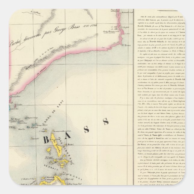 Sticker Carré Australie no 57 (Devant)