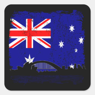 Sticker Carré Australienne