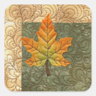 Sticker Carré Automne