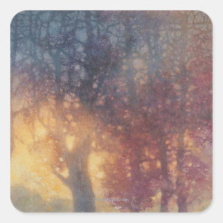 Sticker Carré Automne coloré