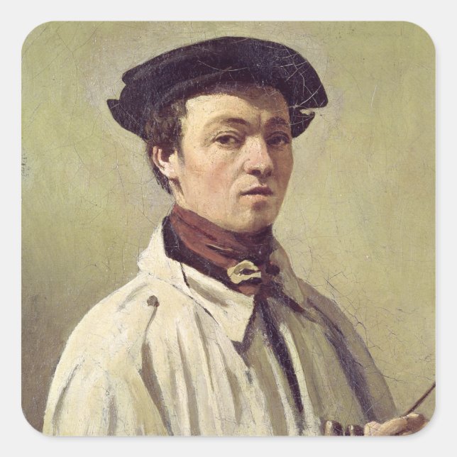 Sticker Carré Autoportrait, c.1840 (Devant)