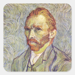 Sticker Carré Autoportrait Vincent Willem van Gogh