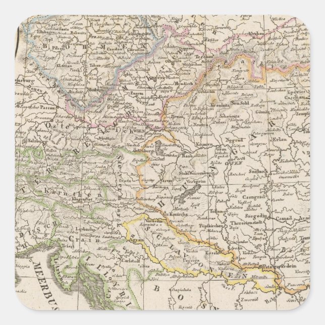 Sticker Carré Autriche (Devant)