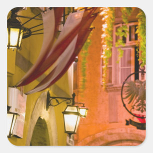 Sticker Carré AUTRICHE, Vienne : Fleischmarkt : Griechengasse