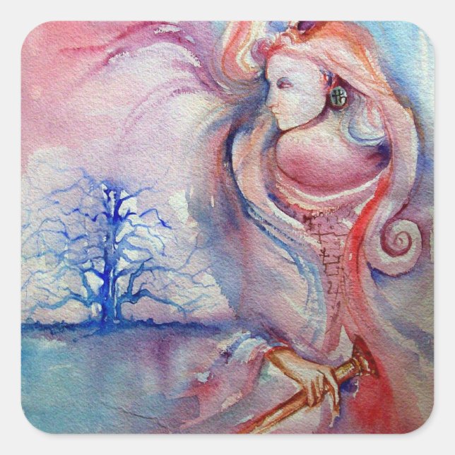 Sticker Carré AVALON / Magie et mystère (Devant)