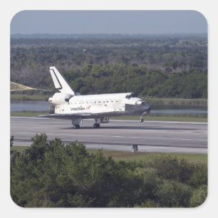 Sticker Carré Avec le parachute- frein a déferlé 2