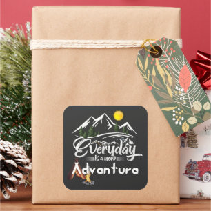 Sticker Carré Aventure aujourd'hui