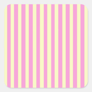 Sticker Carré Avenue rose