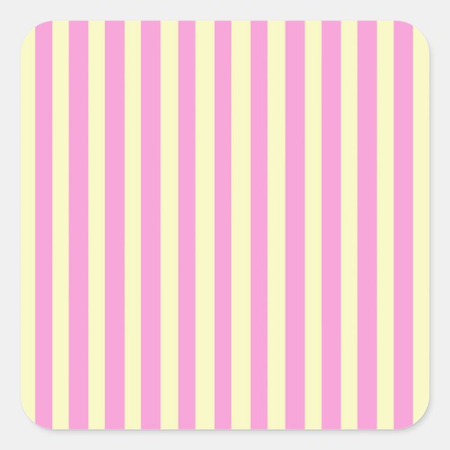 Sticker Carré Avenue rose (Devant)