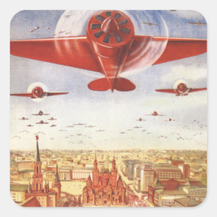 Sticker Carré Aviation soviétique
