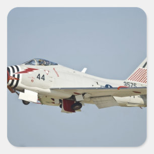 Sticker Carré Avion de chasse FJ2 Fury de la marine nord-américa