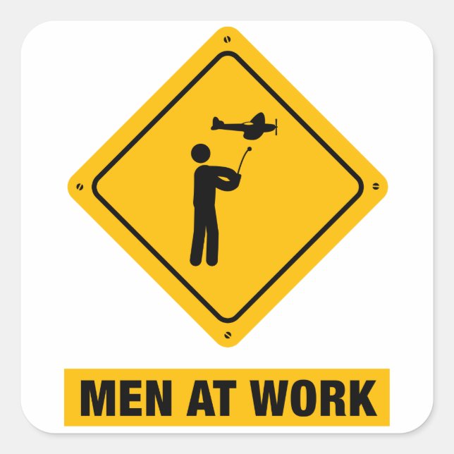 Sticker Carré Avion RC (Devant)