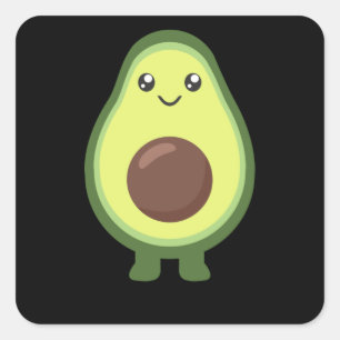 Sticker Carré Avocado Halloween Costume amusant Avocados