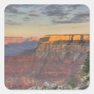 Sticker Carré AZ, Arizona, parc national du Grand Canyon, Sud