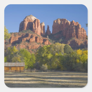 Sticker Carré AZ, Arizona, Sedona, Zone de loisirs Crescent Moon