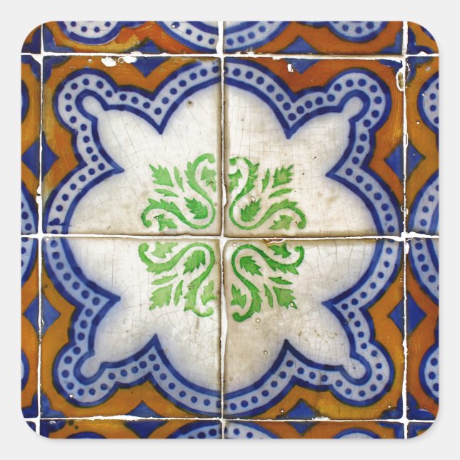 Sticker Carré Azulejos (Devant)