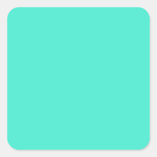 Sticker Carré B10 Gem D'Un Turquoise ! Color