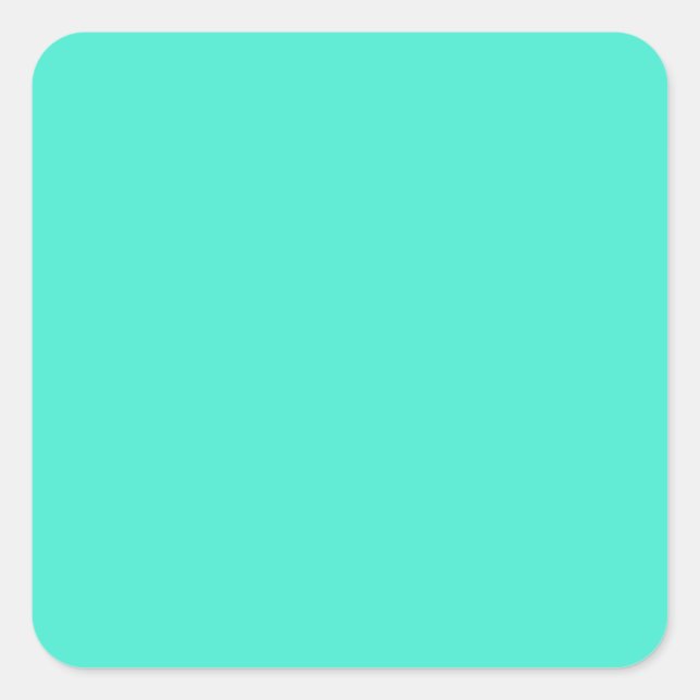 Sticker Carré B10 Gem D'Un Turquoise ! Color (Devant)
