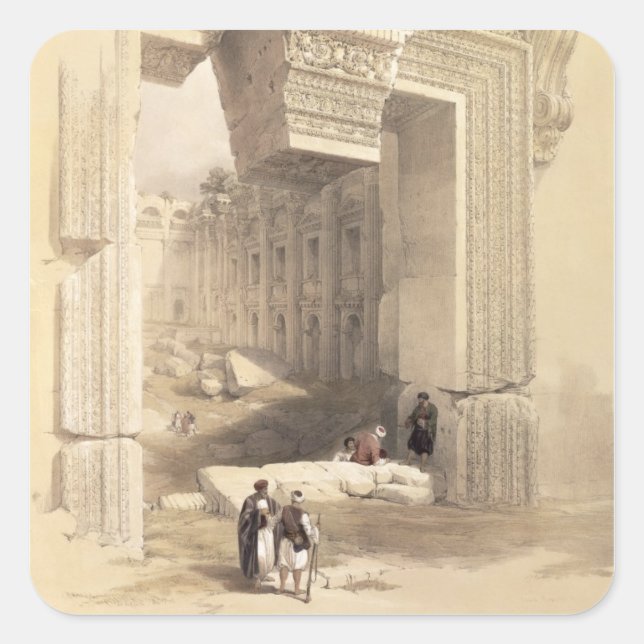 Sticker Carré Baalbec, 7 mai 1839, plaque 81 du volume II de (Devant)