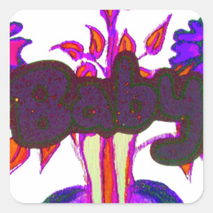 Sticker Carré Baby plante Hakuna Matata cadeaux.png