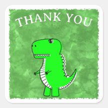 Baby shower d'aquarelle Dino vert