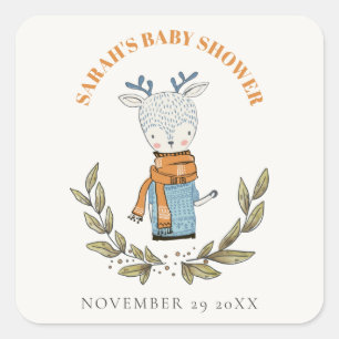 Sticker Carré Baby shower de rennes hivernales moche moche