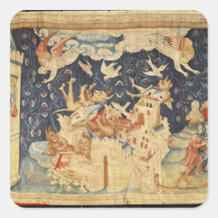 Sticker Carré Babylon envahi par les démons