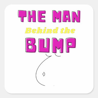 Sticker Carré Babyshower Gifts for him Baby Announcement Gift