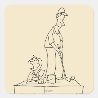 Sticker Carré Bac à sable