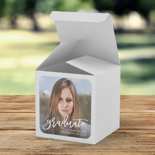 Sticker Carré Baccalauréat en photo avec script de brosse tenda