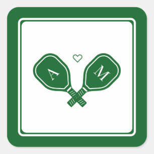 Sticker Carré Bachelorette Pickleball