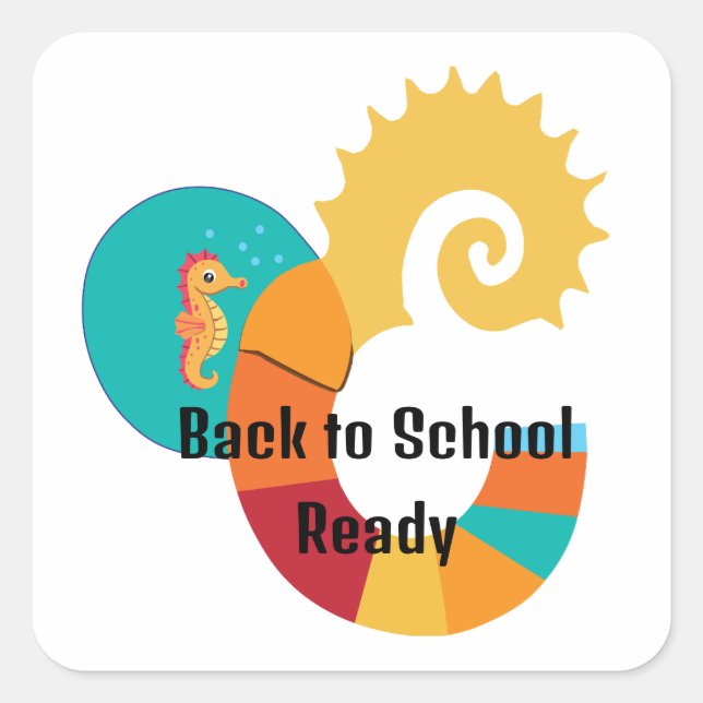 Sticker Carré Back to School (Devant)