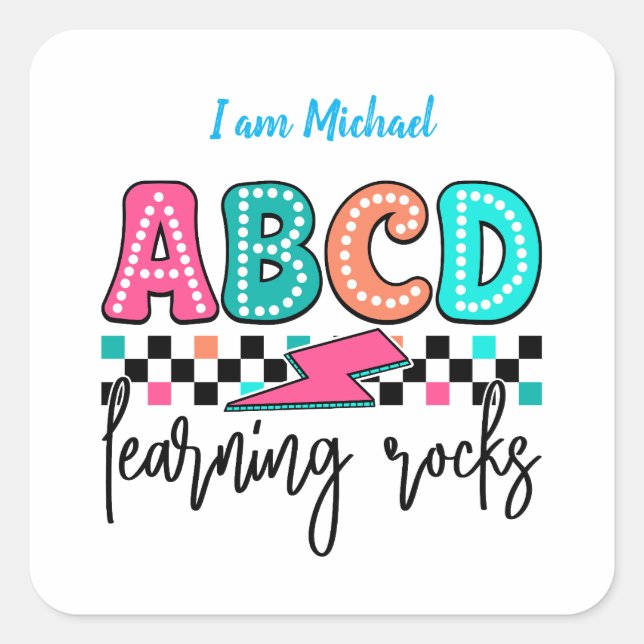 Sticker Carré Back to School (Devant)