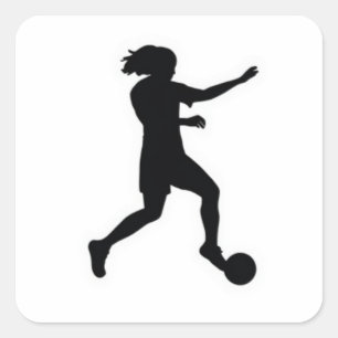 Sticker Carré Badge de championnat de football moderne Autocolla